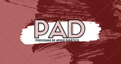 Cronograma PAD (Programa de Apoio Didático) – 1º semestre de 2024